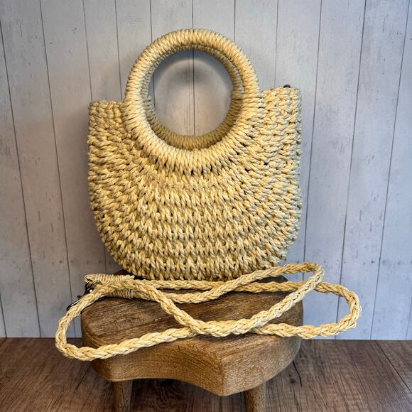 Knit Purse Black Heart Bag NEW FAST SHIP Travel Bag Boho Style Shoulder Bag - Picture 2 of 6